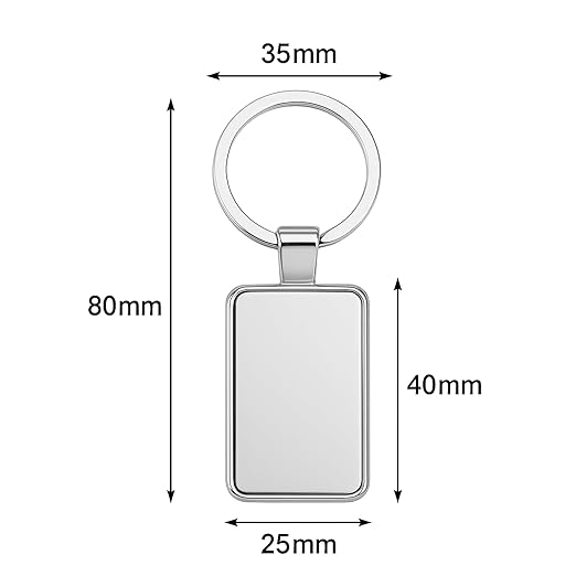 Personalized Metal Keychain with Name For Men/Women
