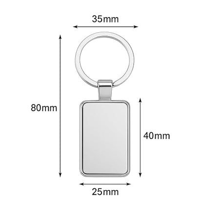 Personalized Metal Keychain with Name For Men/Women