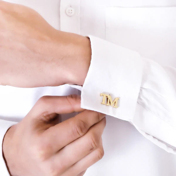 Personalized Initial Letter Cufflink For Men
