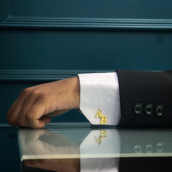 Personalized Initial Letter Cufflink For Men