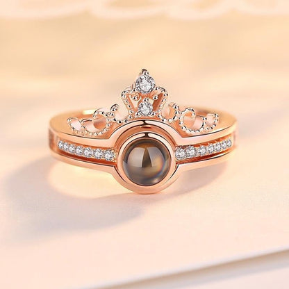 I LOVE YOU' in 100 languages Projection Ring