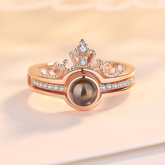 I LOVE YOU' in 100 languages Projection Ring